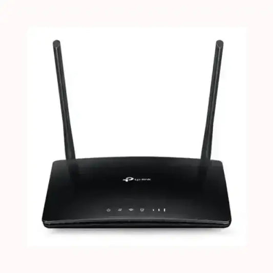 Router wireless TPLINK nero con doppia antenna per connessione internet stabile e veloce