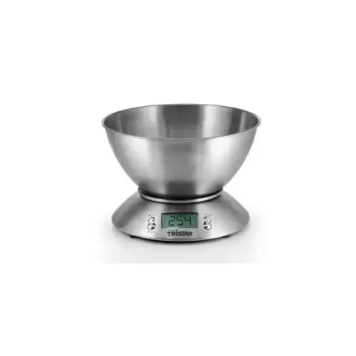TRISTAR BILANCIA DA CUCINA CON CIOTOLA ACCIAIO MAX5KG DISPLAY KW-2436 Tristar
