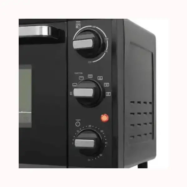 Fornetto nero Princess con manopole di controllo e funzione timer modello TRISTAR