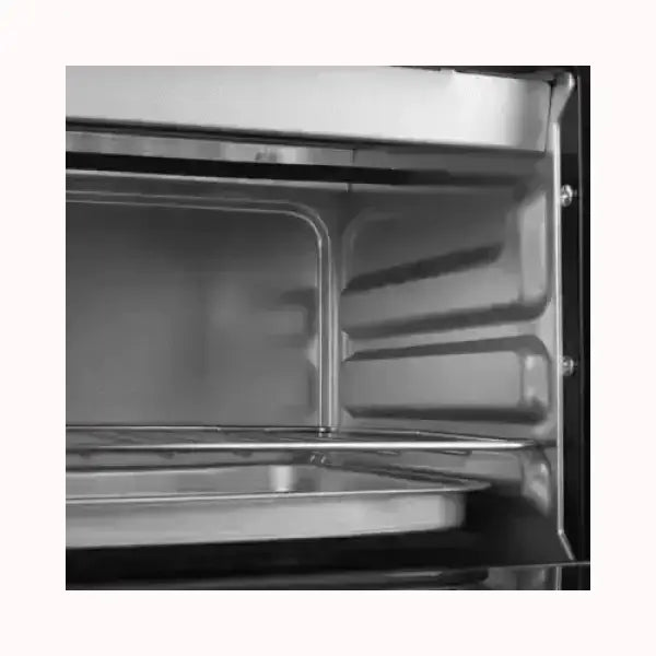 Interno del fornetto TRISTAR con griglia e teglia removibile in acciaio inox