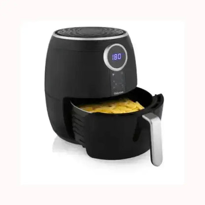 Friggitrice ad aria Tristar nera con display digitale e cestello per patatine dorate
