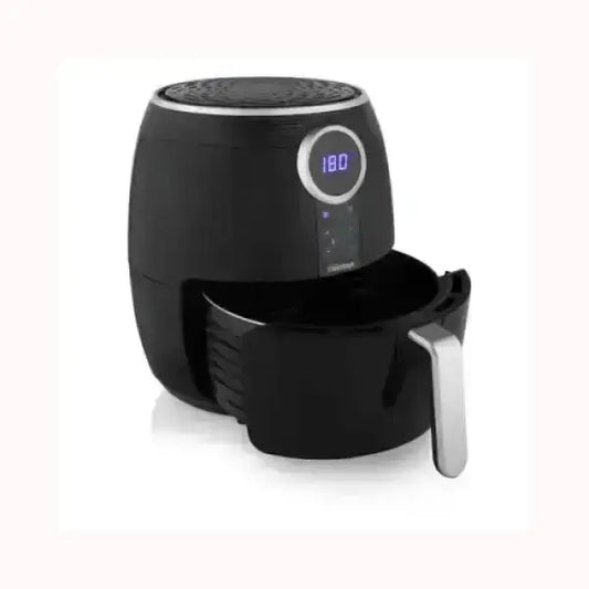 Friggitrice ad aria Tristar nera con cestello estraibile e display digitale per cucinare in modo sano