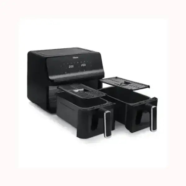 Tristar friggitrice doppia capacità con design nero e pannello digitale per cucina moderna