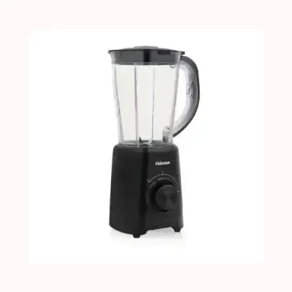 Frullatore nero TRISTAR con base compatta e controllo manuale per uso domestico