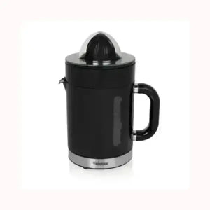 Spremiagrumi Tristar nero con design compatto e manico ergonomico per preparare succhi freschi