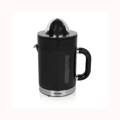 Spremiagrumi Tristar nero con design compatto e manico ergonomico per preparare succhi freschi