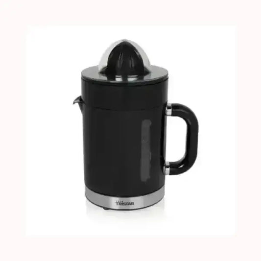 Spremiagrumi Tristar nero con design compatto e manico ergonomico per preparare succhi freschi