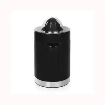 Spremiagrumi Tristar elettrico nero con design compatto e base in acciaio inox