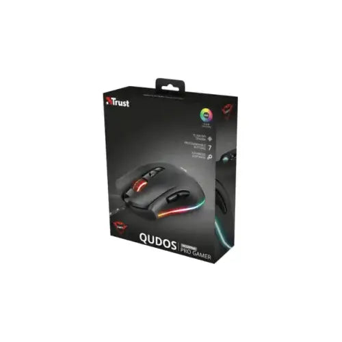 TRUST MOUSE GAMING OTTICO GXT900 QUDOS RGB MOUSE USB 15000DPI 23400 - Mouse - TecnoRoyal