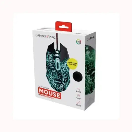 TRUST MOUSE GAMING OTTICO LED MULTICOLR USB CON PAD 24752 Mouse