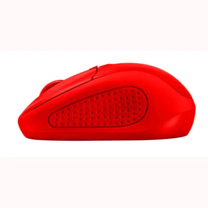 Mouse Trust Primo rosso con impugnatura ergonomica e design compatto per uso quotidiano