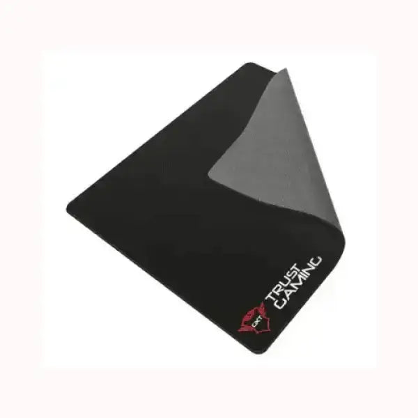 Tappetino per mouse TRUST Gaming nero con superficie liscia e retro antiscivolo grigio per precisione nel gioco