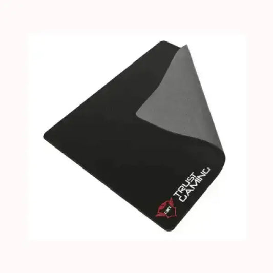 Tappetino per mouse TRUST Gaming nero con superficie liscia e retro antiscivolo grigio per precisione nel gioco