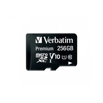 Scheda micro SD Verbatim Premium da 256GB V10 con classifica di velocità UHS-I
