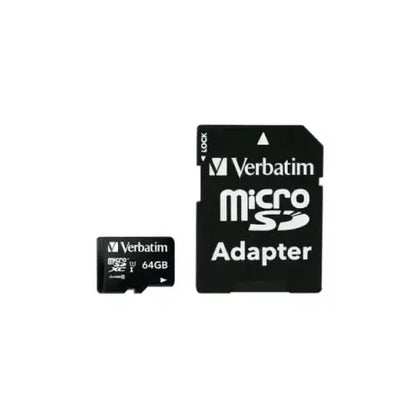 VERBATIM MICRO SD 64GB CON ADATTATTATORE 44084 CL10 - Micro SD - TecnoRoyal