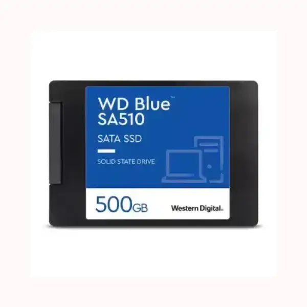 Disco rigido WD Blue SA510 da 500GB SATA SSD Western Digital per computer desktop e laptop