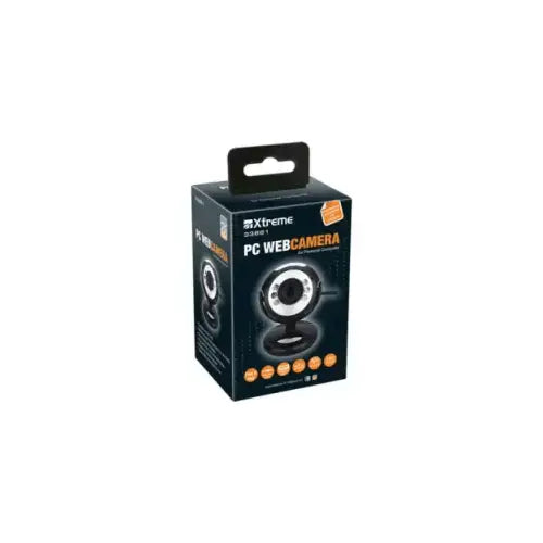 WEBCAM HD 640x480 CON MICROFONOE LUCE LED USB2.0 NERO cod.33861 - Webcam - TecnoRoyal