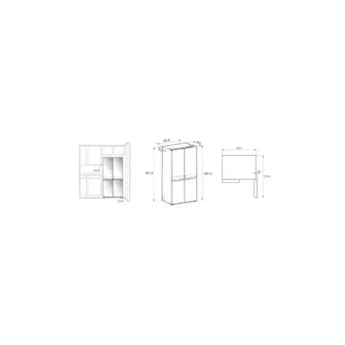 WHIRLPOOL FRIGO AMERICANO TOTALNO FROST 594LT 90CM E INOX WQ9 B2L EF - Frigoriferi - TecnoRoyal