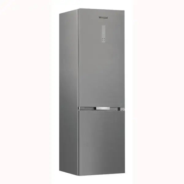 Frigo combinato Whirlpool in acciaio inox con doppia porta e design moderno ed elegante