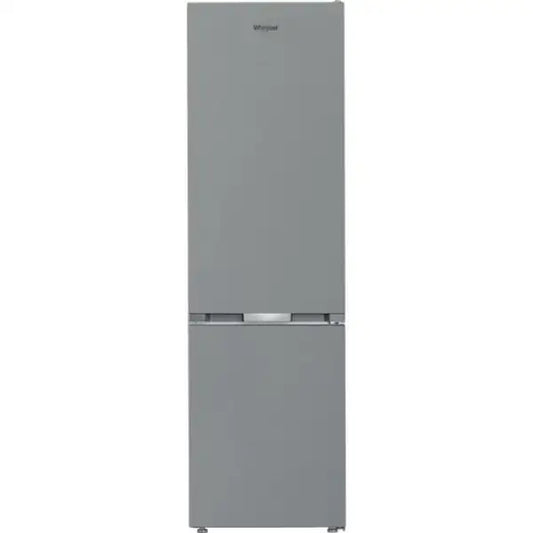Frigorifero combinato Whirlpool in colore grigio con design moderno e doppia porta