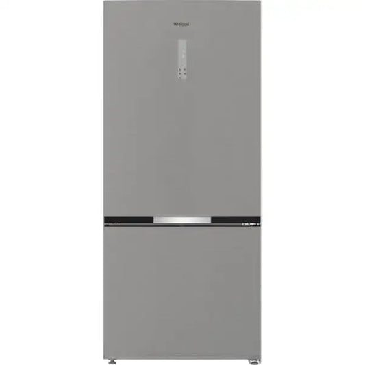 Frigorifero Whirlpool a due porte in acciaio inox con controllo digitale integrato