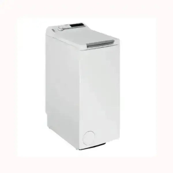 Lavatrice verticale WHIRLPOOL bianca con carica dallalto e display digitale