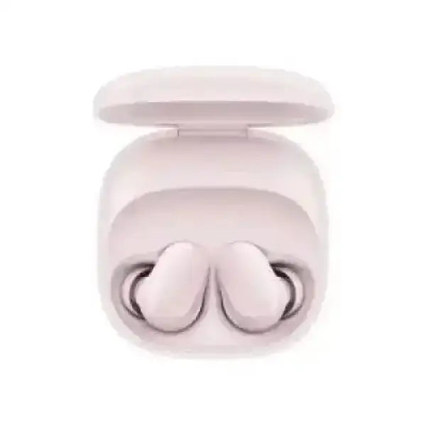 Auricolari wireless Xiaomi rosa con custodia di ricarica compatti e design ergonomico