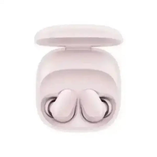 Auricolari wireless Xiaomi rosa con custodia di ricarica compatti e design ergonomico