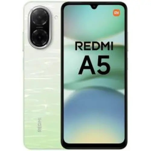 Smartphone Xiaomi Redmi A5 con doppia fotocamera e display da 6.53 pollici in bianco perlato