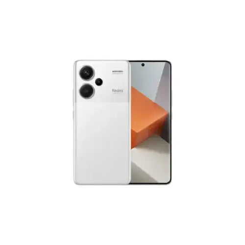 Xiaomi Redmi Note 13 Pro+ 5G Smartphone con doppia fotocamera e design elegante in bianco