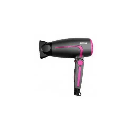 ZEPHIR ASCIUGACAPELLI CON MANICO PIEGHEVOLE 1600W GRIGIO/FUCSIA ZHB1600 - Asciugacapelli - TecnoRoyal