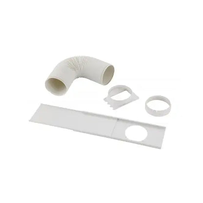 Accessori per condizionatore Zephir, tubo flessibile bianco con curve e adattatori per installazione